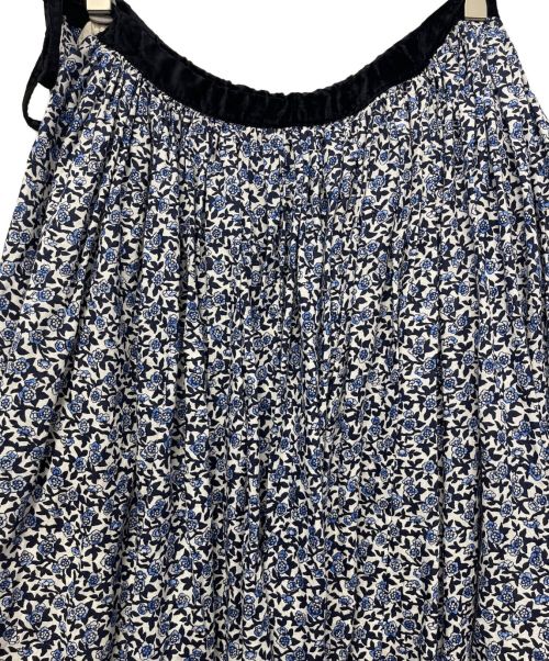 R&D.M.Co-OLDMAN'S TAILOR（オールドマンズテイラー）R&D.M.Co-OLDMAN'S TAILOR (オールドマンズテイラー) フラワーギャザースカート ブルー サイズ:記載なしの古着・服飾アイテム