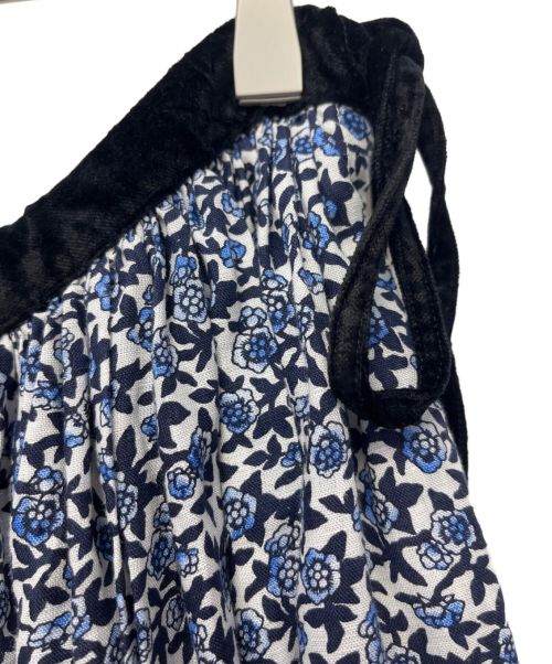 R&D.M.Co-OLDMAN'S TAILOR（オールドマンズテイラー）R&D.M.Co-OLDMAN'S TAILOR (オールドマンズテイラー) フラワーギャザースカート ブルー サイズ:記載なしの古着・服飾アイテム