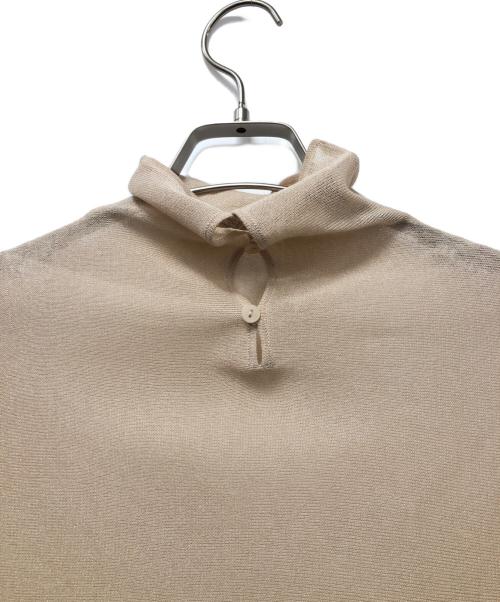 anuans（アニュアンス）anuans (アニュアンス) 半袖ニット ベージュ サイズ:Fの古着・服飾アイテム