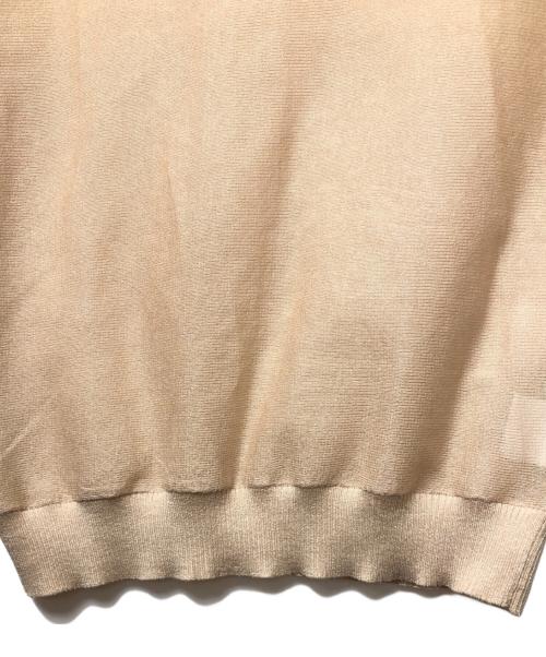 anuans（アニュアンス）anuans (アニュアンス) 半袖ニット ベージュ サイズ:Fの古着・服飾アイテム