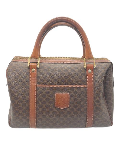 CELINE（セリーヌ）CELINE (セリーヌ) ミニボストンバッグ マカダム柄 ブラウンの古着・服飾アイテム