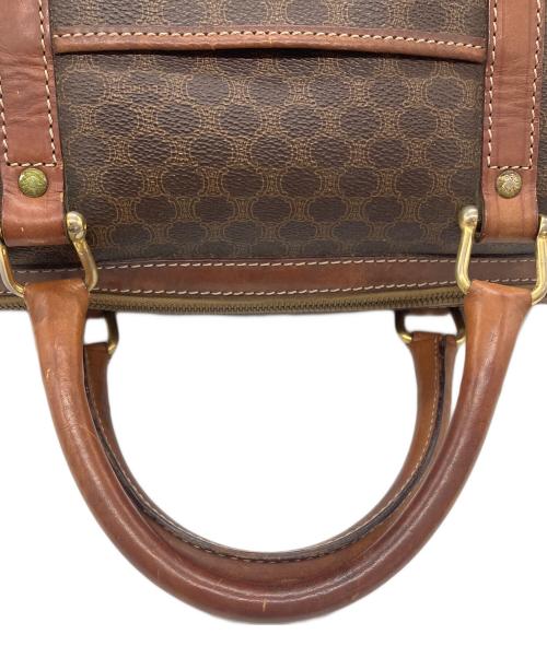 CELINE（セリーヌ）CELINE (セリーヌ) ミニボストンバッグ マカダム柄 ブラウンの古着・服飾アイテム