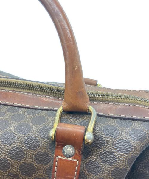 CELINE（セリーヌ）CELINE (セリーヌ) ミニボストンバッグ マカダム柄 ブラウンの古着・服飾アイテム