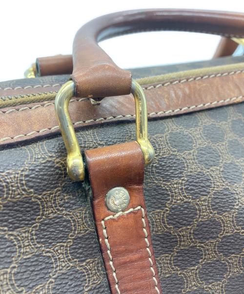 CELINE（セリーヌ）CELINE (セリーヌ) ミニボストンバッグ マカダム柄 ブラウンの古着・服飾アイテム