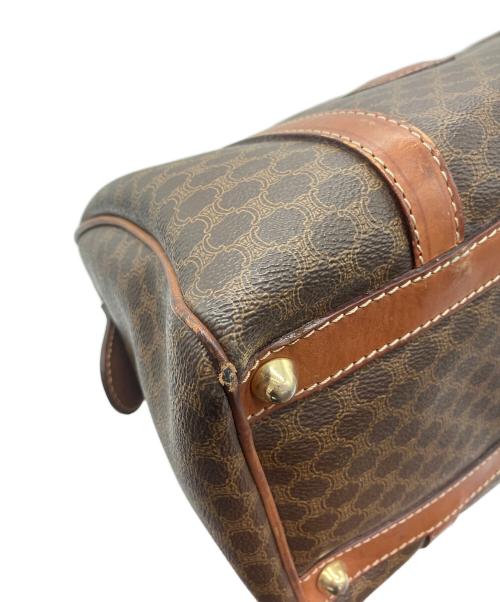CELINE（セリーヌ）CELINE (セリーヌ) ミニボストンバッグ マカダム柄 ブラウンの古着・服飾アイテム
