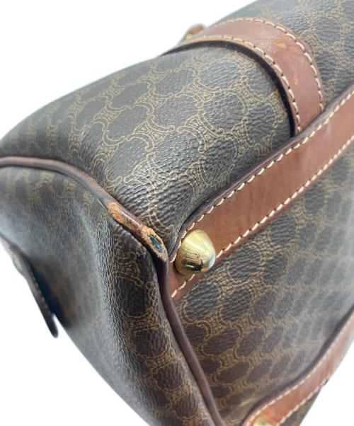 CELINE（セリーヌ）CELINE (セリーヌ) ミニボストンバッグ マカダム柄 ブラウンの古着・服飾アイテム