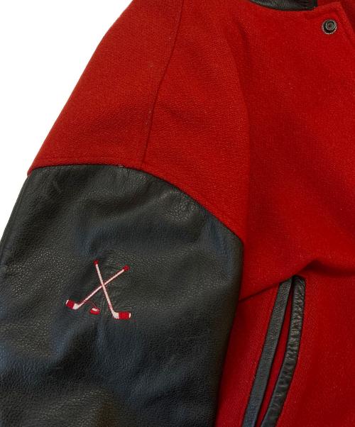 IRONHEAD（アイアンヘッド）IRONHEAD (アイアンヘッド) IRONHEAD　スタジャン レッド×ブラック サイズ:記載なしの古着・服飾アイテム