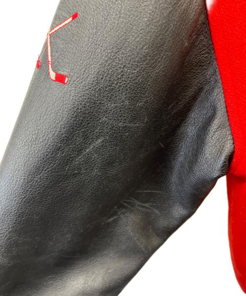 IRONHEAD（アイアンヘッド）IRONHEAD (アイアンヘッド) IRONHEAD　スタジャン レッド×ブラック サイズ:記載なしの古着・服飾アイテム