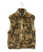 flagstuffフラグスタフ）の古着「FLAGSTUFF　ボアベスト　カモフラージュ柄」