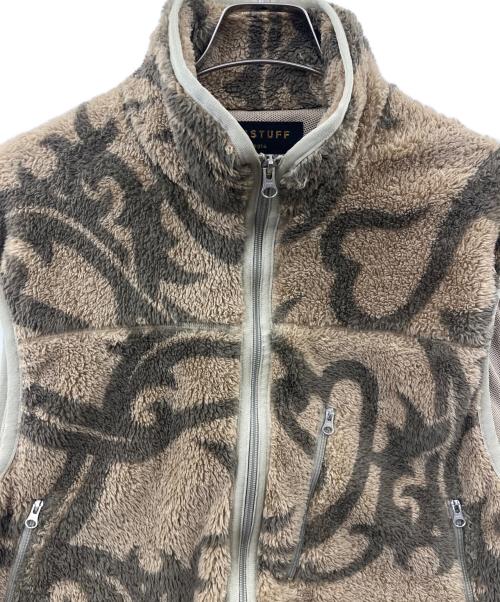 flagstuff（フラグスタフ）FLAGSTUFF (フラグスタフ) FLAGSTUFF　ボアベスト　カモフラージュ柄 サイズ:Mの古着・服飾アイテム