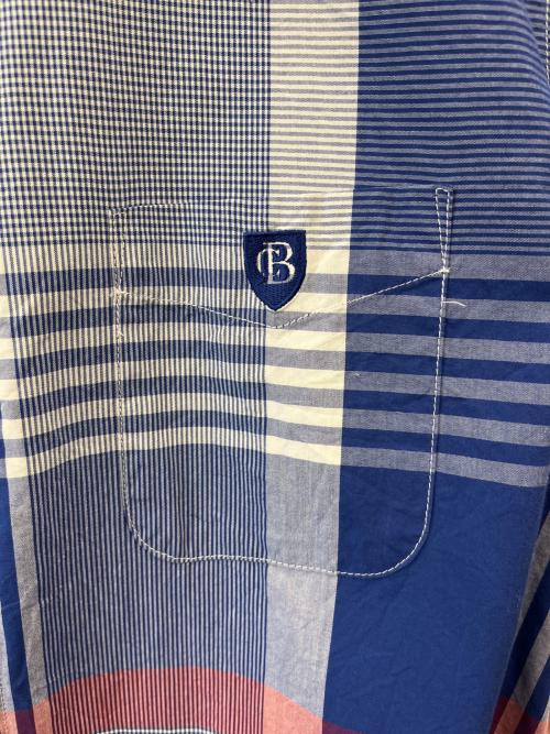BLACK LABEL CRESTBRIDGE（ブラックレーベル クレストブリッジ）BLACK LABEL CRESTBRIDGE (ブラックレーベル クレストブリッジ) チェックシャツ ブルー サイズ:LLの古着・服飾アイテム