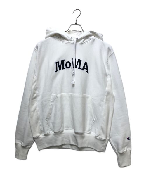 Champion REVERSE WEAVE（チャンピオン リバース ウィーブ）Champion REVERSE WEAVE (チャンピオンリバースウィーブ) プルオーバーパーカー ホワイト サイズ:XLの古着・服飾アイテム