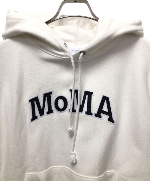 Champion REVERSE WEAVE（チャンピオン リバース ウィーブ）Champion REVERSE WEAVE (チャンピオンリバースウィーブ) プルオーバーパーカー ホワイト サイズ:XLの古着・服飾アイテム