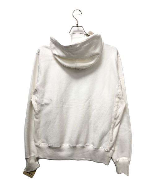 Champion REVERSE WEAVE（チャンピオン リバース ウィーブ）Champion REVERSE WEAVE (チャンピオンリバースウィーブ) プルオーバーパーカー ホワイト サイズ:XLの古着・服飾アイテム