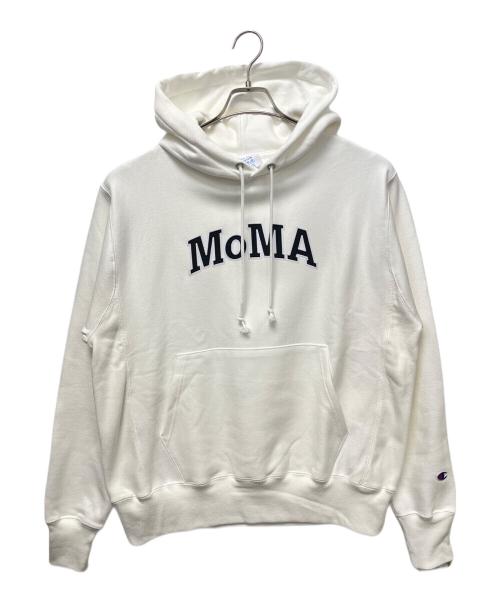 Champion REVERSE WEAVE（チャンピオン リバース ウィーブ）Champion REVERSE WEAVE (チャンピオン リバース ウィーブ) プルオーバーパーカー ホワイト サイズ:JPN XLの古着・服飾アイテム