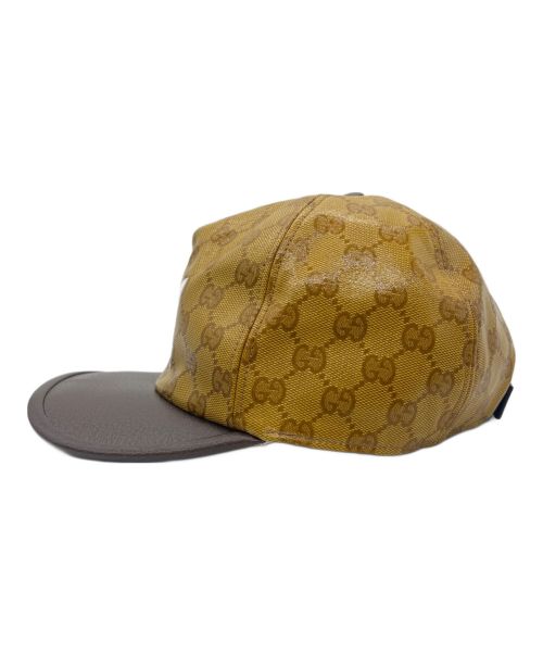 GUCCI（グッチ）GUCCI (グッチ) adidas (アディダス) キャップ ブラウン サイズ:L 59cmの古着・服飾アイテム