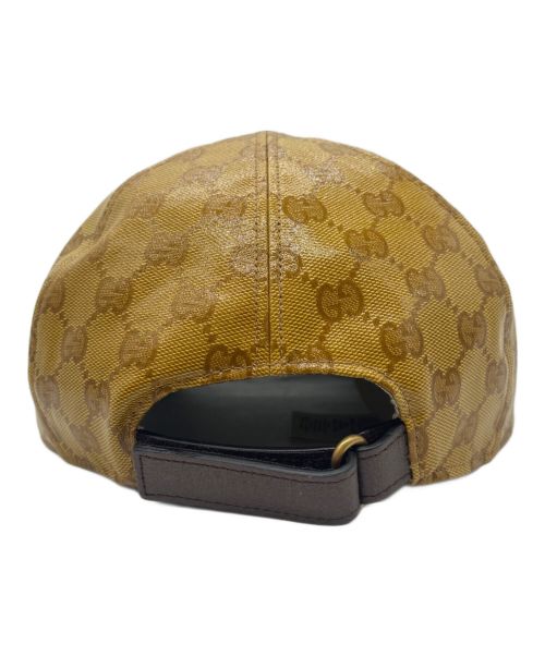 GUCCI（グッチ）GUCCI (グッチ) adidas (アディダス) キャップ ブラウン サイズ:L 59cmの古着・服飾アイテム