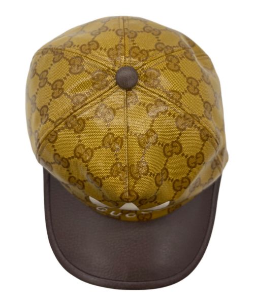 GUCCI（グッチ）GUCCI (グッチ) adidas (アディダス) キャップ ブラウン サイズ:L 59cmの古着・服飾アイテム