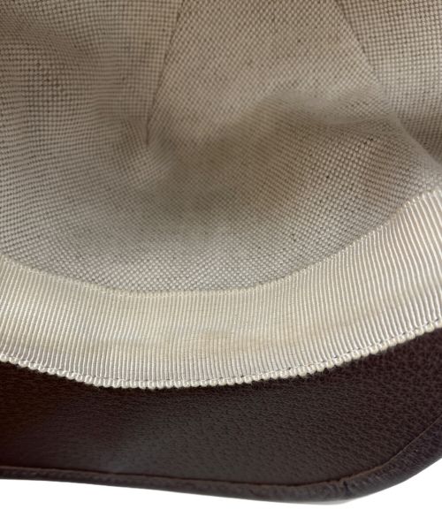 GUCCI（グッチ）GUCCI (グッチ) adidas (アディダス) キャップ ブラウン サイズ:L 59cmの古着・服飾アイテム