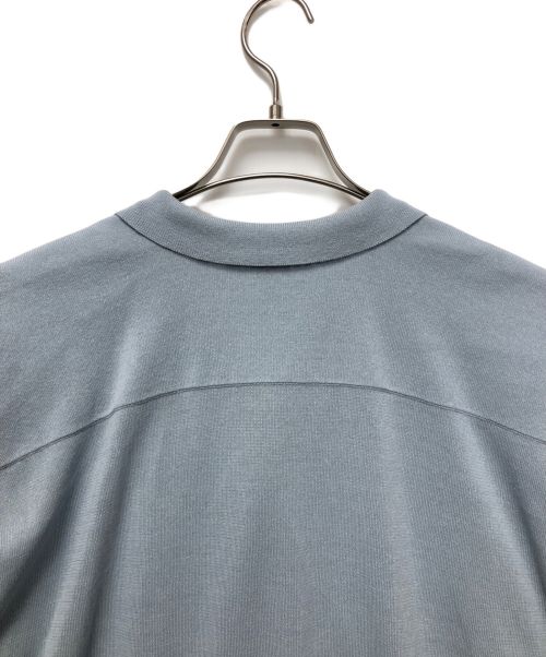 MEIAS（メイアス）MEIAS (メイアス) LINEN MIX SHEER WIDE PULL OVER スカイブルー サイズ:Lの古着・服飾アイテム