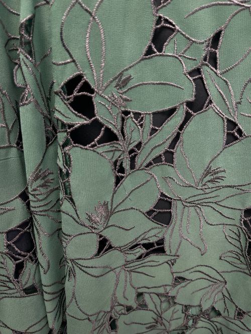 Snidel（スナイデル）Snidel (スナイデル) カッティングレーススカート グリーン サイズ:1の古着・服飾アイテム