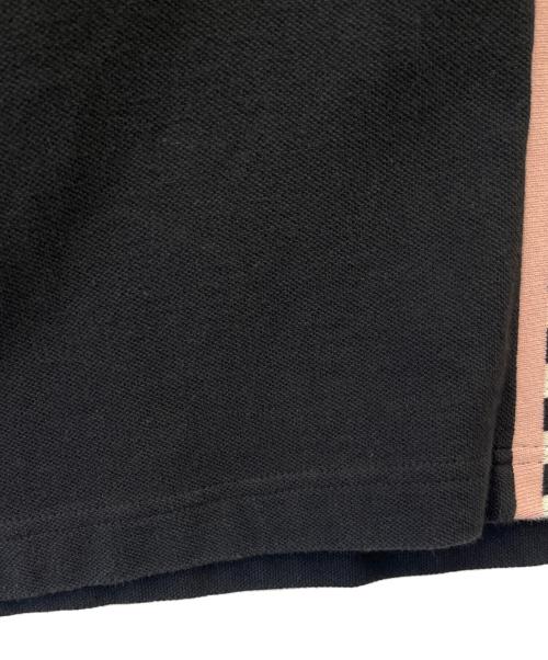 stussy（ステューシー）stussy (ステューシー) ジップポロシャツ ブラック×ピンク サイズ:XLの古着・服飾アイテム