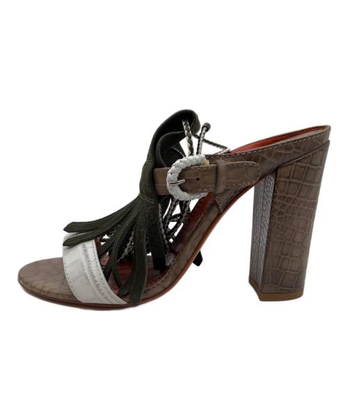 Santoni（サントーニ）Santoni (サントーニ) ミュール オリーブ サイズ:40の古着・服飾アイテム