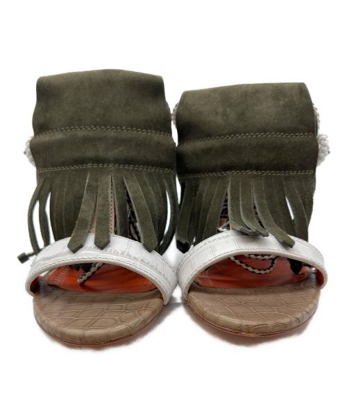 Santoni（サントーニ）Santoni (サントーニ) ミュール オリーブ サイズ:40の古着・服飾アイテム