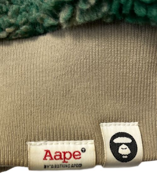 A BATHING APE（ア ベイシング エイプ）A BATHING APE (アベイシングエイプ) ボアジャケット グリーン サイズ:Lの古着・服飾アイテム