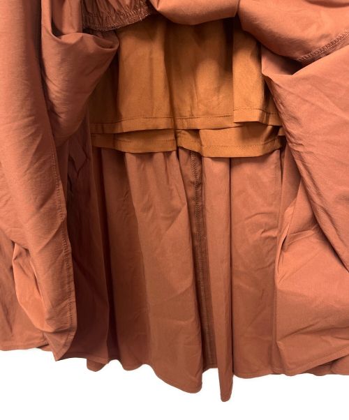 HER LIP TO（ハーリップトゥ）Her lip to (ハーリップトゥ) ティアードロングスカート ブラウン サイズ:Sの古着・服飾アイテム