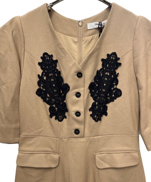 HER LIP TO（ハーリップトゥ）HER LIP TO (ハーリップトゥ) ツイルロングドレス ベージュ サイズ:Mの古着・服飾アイテム