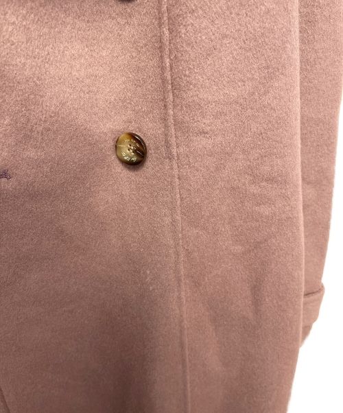 HER LIP TO（ハーリップトゥ）Her lip to (ハーリップトゥ) シエナリバーロングコート ピンク サイズ:Sの古着・服飾アイテム