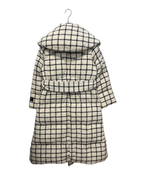 HER LIP TO（ハーリップトゥ）Her lip to (ハーリップトゥ) ベルテッドダウンコート ホワイト×ブラック サイズ:Sの古着・服飾アイテム