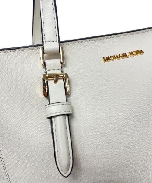 MICHAEL KORS（マイケル・コース）MICHAEL KORS (マイケル・コース) トートバッグ アイボリーの古着・服飾アイテム