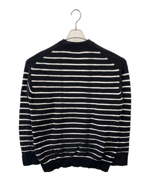 Calvin Klein（カルバンクライン）Calvin Klein (カルバンクライン) ボーダーニット ブラック サイズ:XLの古着・服飾アイテム