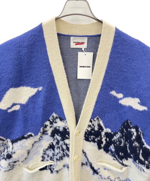 MONKEY TIME IRREGULAR（モンキータイム）MONKEY TIME IRREGULAR (モンキータイム) カーディガン ブルー サイズ:Lの古着・服飾アイテム
