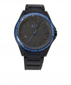 ARMANI EXCHANGEアルマーニ エクスチェンジ）の古着「ARMANI EXCHANGE　腕時計」｜ブラック