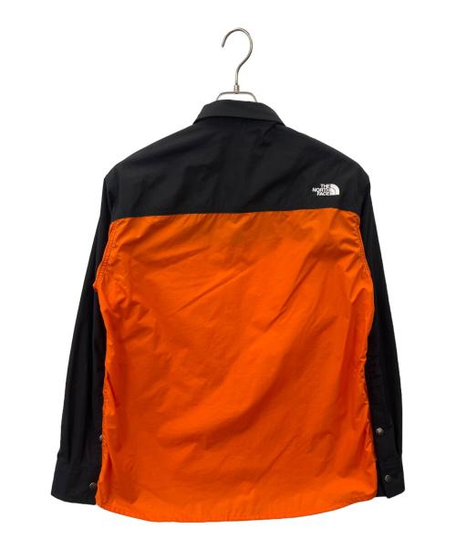 THE NORTH FACE（ザ ノース フェイス）THE NORTH FACE (ザ ノース フェイス) THE NORTH FACE　ロングスリーブヌプシシャツ ブラック×オレンジ サイズ:Sの古着・服飾アイテム