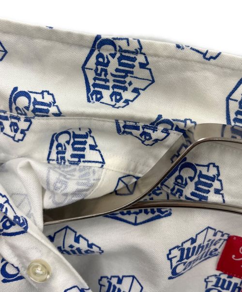 SUPREME（シュプリーム）Supreme (シュプリーム) WHITE CASTLE (ホワイトキャッスル) オックスフォードシャツ ホワイト×ブルー サイズ:Sの古着・服飾アイテム