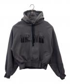 MAISON SPECIALメゾンスペシャル）の古着「MAISON SPECIAL  BLOOM Embroidery Logo Hoodie」｜ブラウン