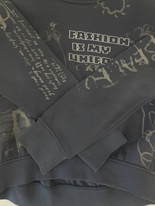 MAISON SPECIAL（メゾンスペシャル）MAISON SPECIAL (メゾンスペシャル) MAISON SPECIAL  Hand Drawn Dream Sweatshirt グレー サイズ:FREEの古着・服飾アイテム