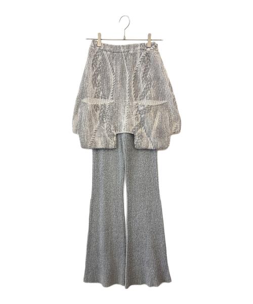 MAISON SPECIAL（メゾンスペシャル）MAISON SPECIAL (メゾンスペシャル) MAISON SPECIAL　	アンサンブル・ブーツカット グレー サイズ:36の古着・服飾アイテム