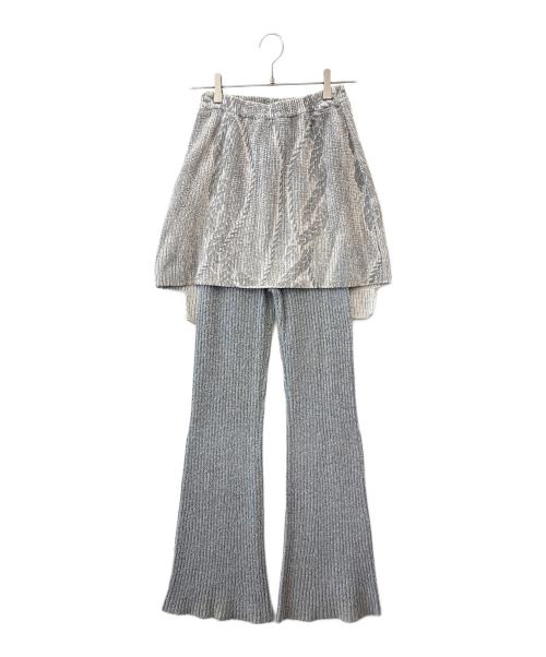 MAISON SPECIAL（メゾンスペシャル）MAISON SPECIAL (メゾンスペシャル) MAISON SPECIAL　	アンサンブル・ブーツカット グレー サイズ:36の古着・服飾アイテム