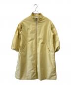 Spick and Spanスピックアンドスパン）の古着「Spick and Span　中綿ボリュームスリーブロングコート」｜イエロー