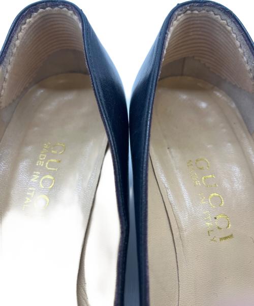 GUCCI（グッチ）GUCCI (グッチ) パンプス ネイビー サイズ:37の古着・服飾アイテム
