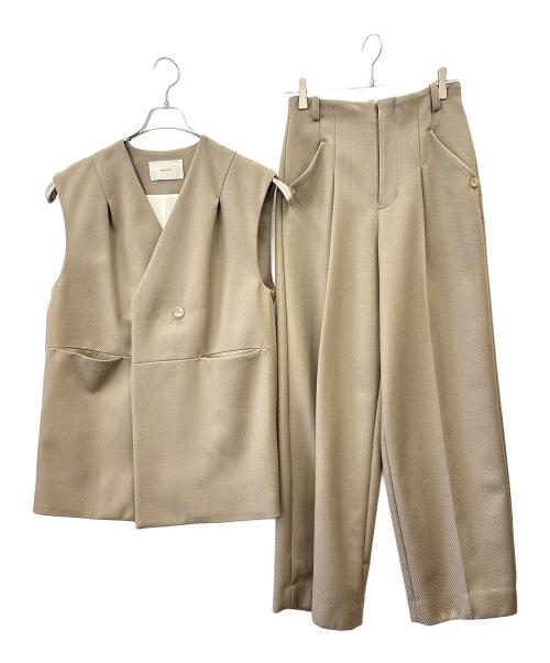 TODAYFUL（トゥデイフル）TODAYFUL (トゥデイフル) TODAYFUL　セットアップ ベージュ サイズ:38の古着・服飾アイテム
