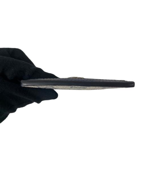 GUCCI（グッチ）GUCCI (グッチ) GUCCI　カードケース ベージュ×ブラックの古着・服飾アイテム