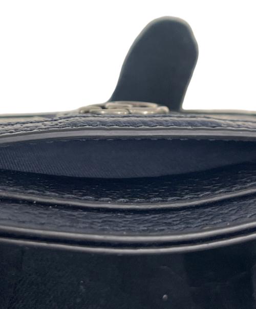 GUCCI（グッチ）GUCCI (グッチ) GUCCI　カードケース ベージュ×ブラックの古着・服飾アイテム