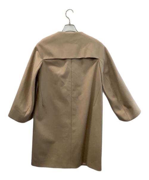 JIL SANDER NAVY（ジルサンダー ネイビー）JIL SANDER NAVY (ジルサンダー ネイビー) ノーカラーコート ベージュ サイズ:Sの古着・服飾アイテム