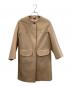JIL SANDER NAVY（ジルサンダー ネイビー）の古着「ノーカラーコート」｜ベージュ